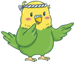 質問に答える福屋のキャラクター